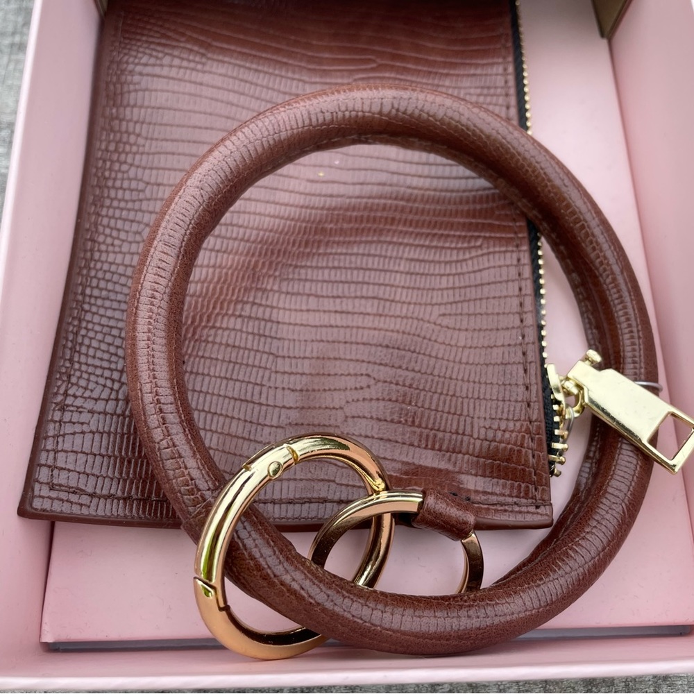 NWT Brown and gold watch and wrist essentials bracelet wristlet - Picture 5 of 7